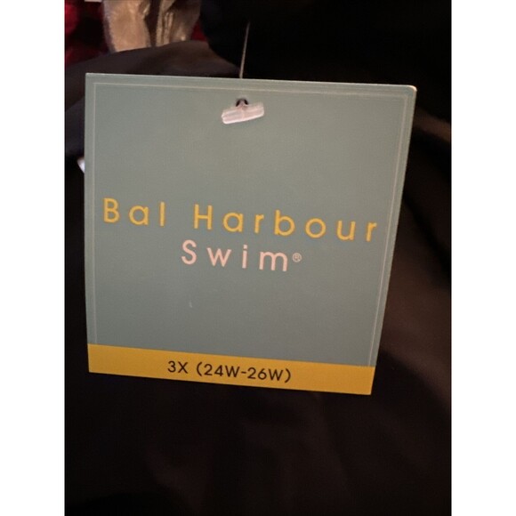 Bal Harbour Swim Women's Plus Size Tummy Control Black Swim Bottoms Size 3X New - Picture 5 of 8